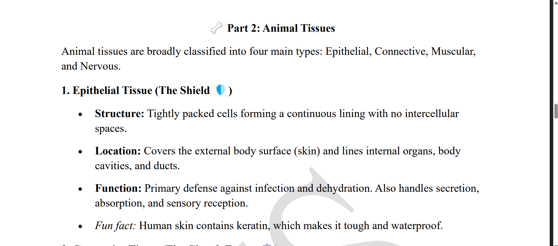 Plant And Animal Tissues AI thumbnail